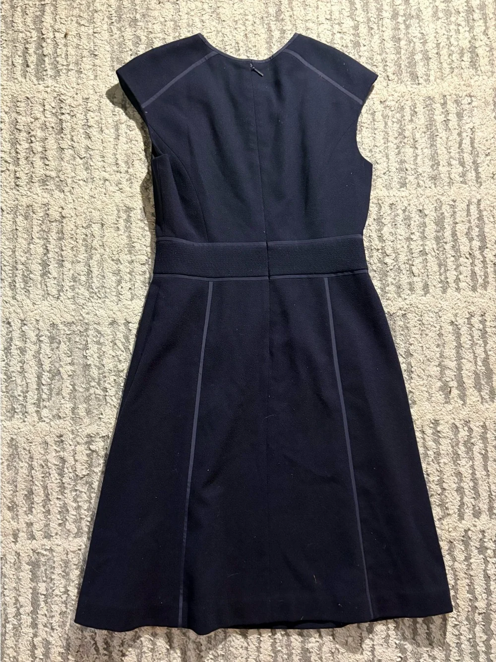 Tory Burch navy blue smart structured career dress size 6